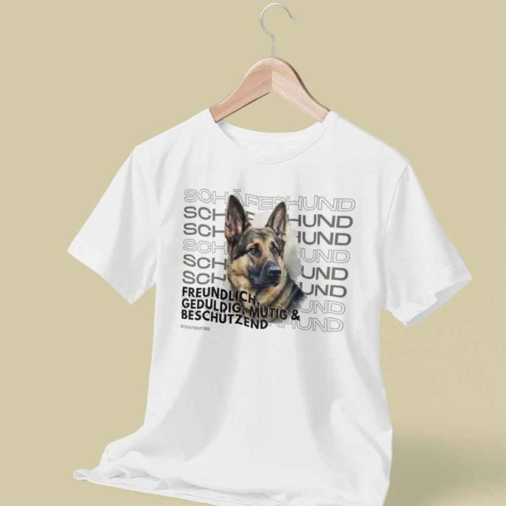 Unisex Shirt, "Schäferhund" Motiv-Shirt Hunderasse