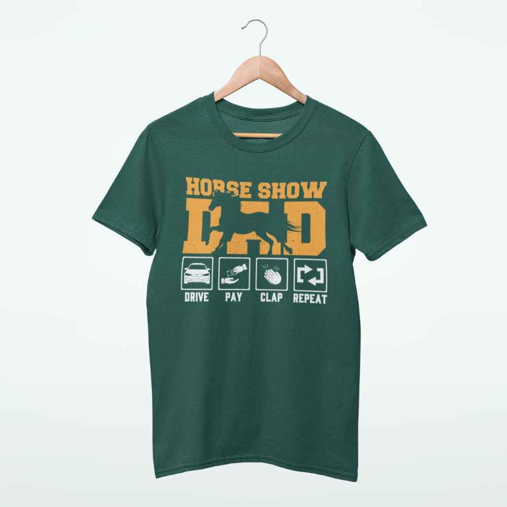 T-Shirt "Horse Show Dad" Pferde Papa