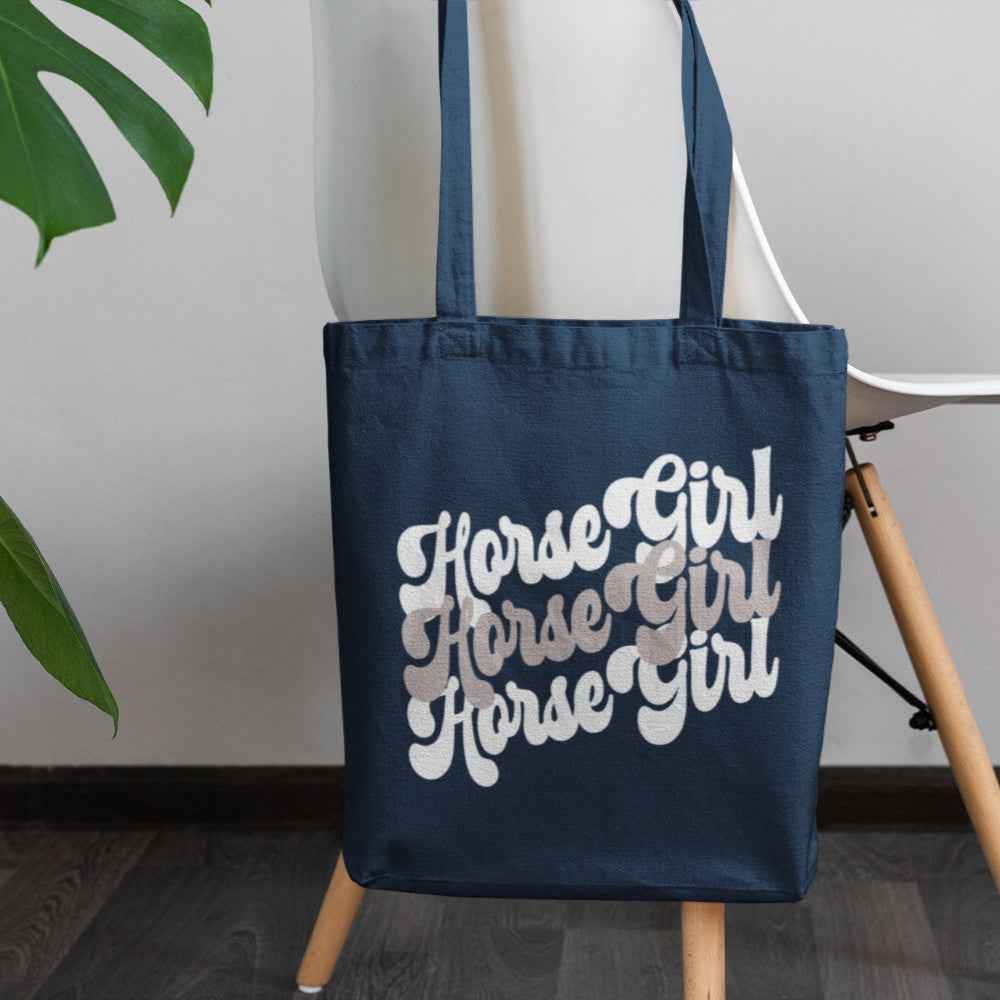 Stoffbeutel "Horse Girl" Retro/ Vintage Pferdermotiv