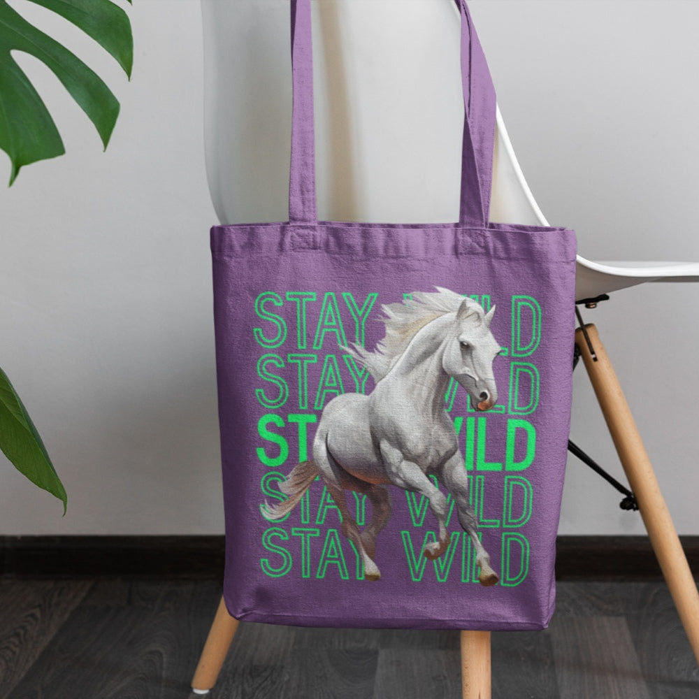 Stoffbeutel "stay wild" Pferdedesign