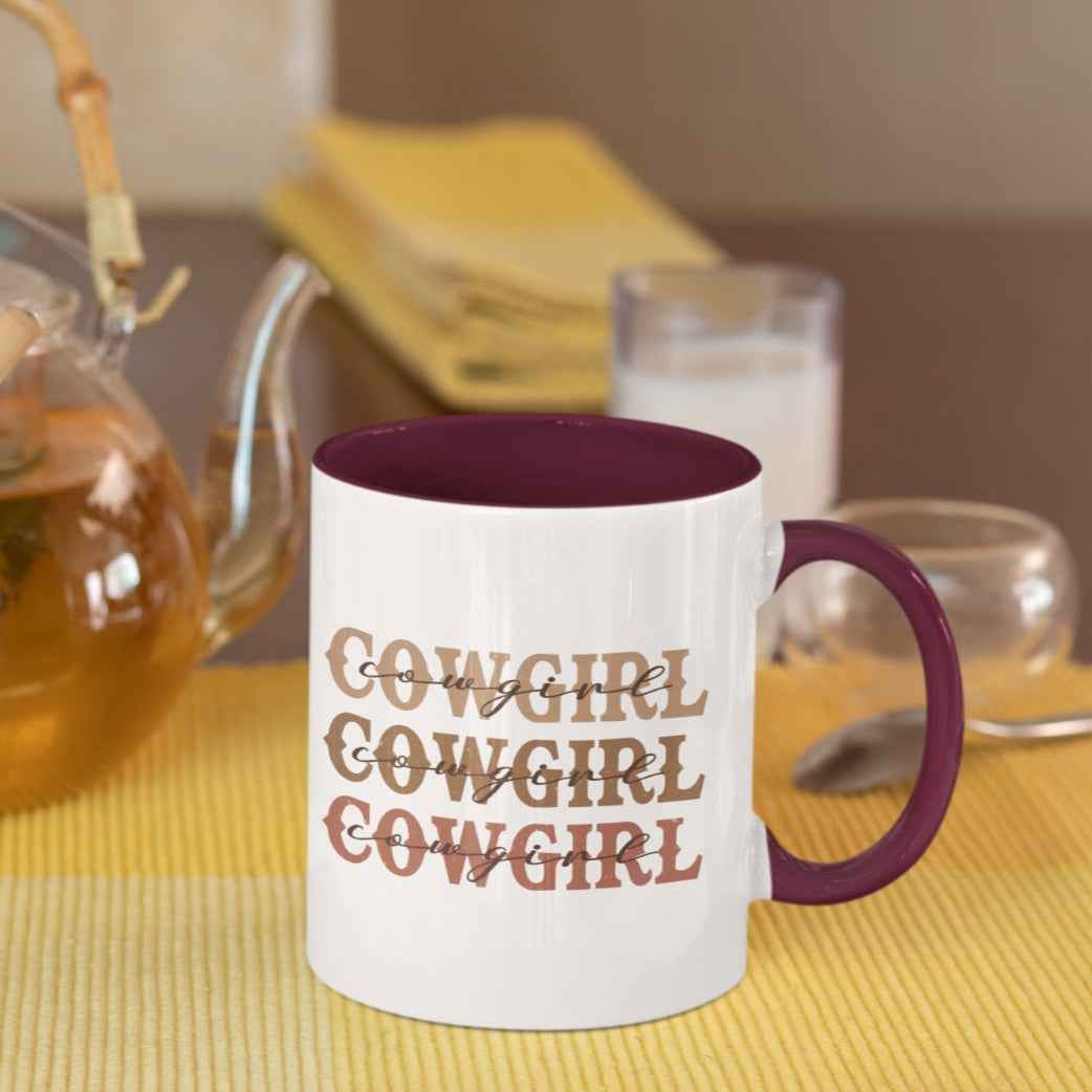 Keramiktasse Cowgirl Westernreiten – Perfekte Tasse für Reiterinnen