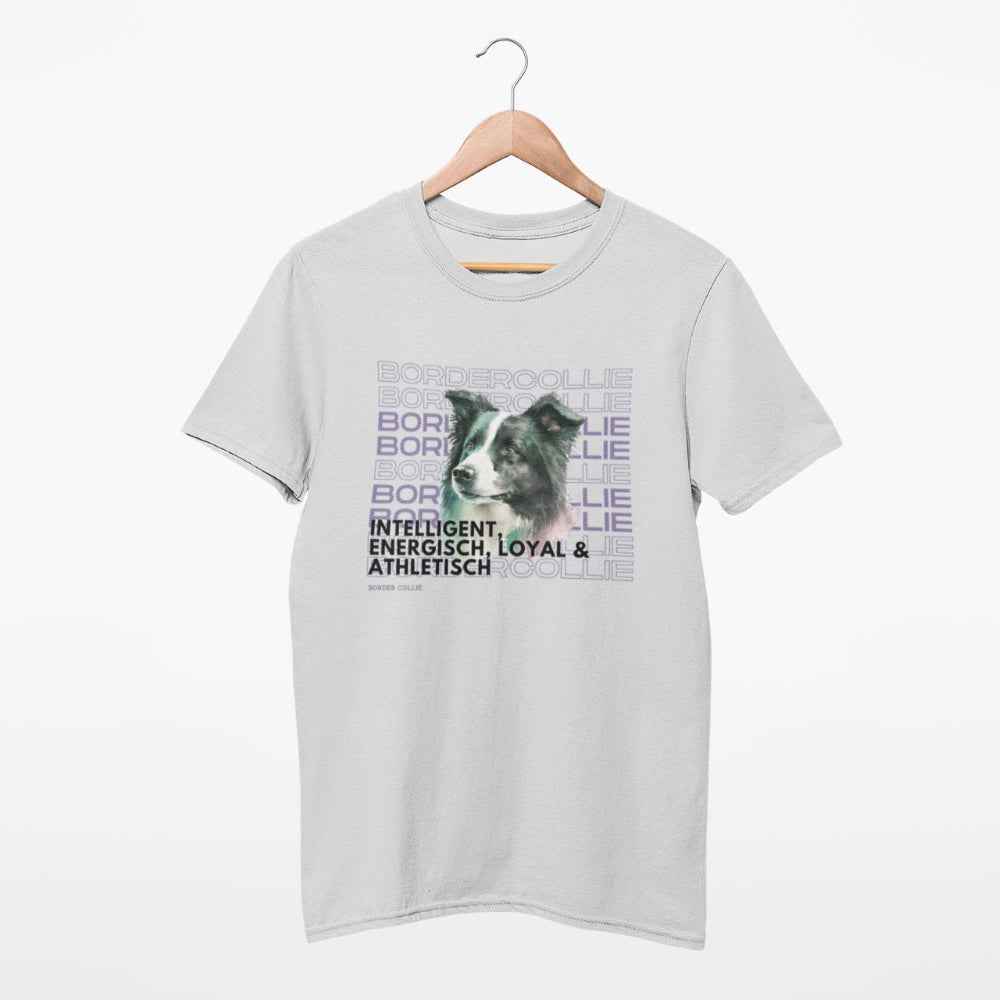 Unisex T-Shirt; Border Collie Rasseportrait