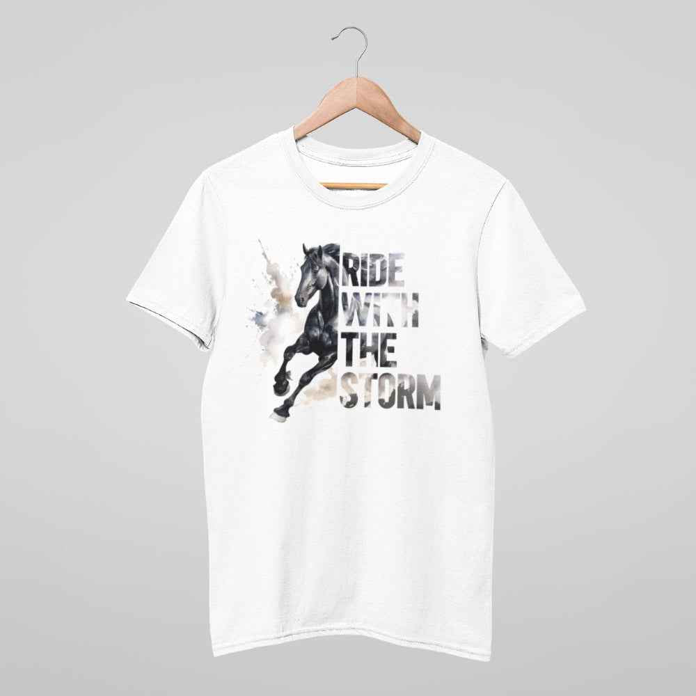 Pferdeshirt "Ride with the storm" Motiv Friese