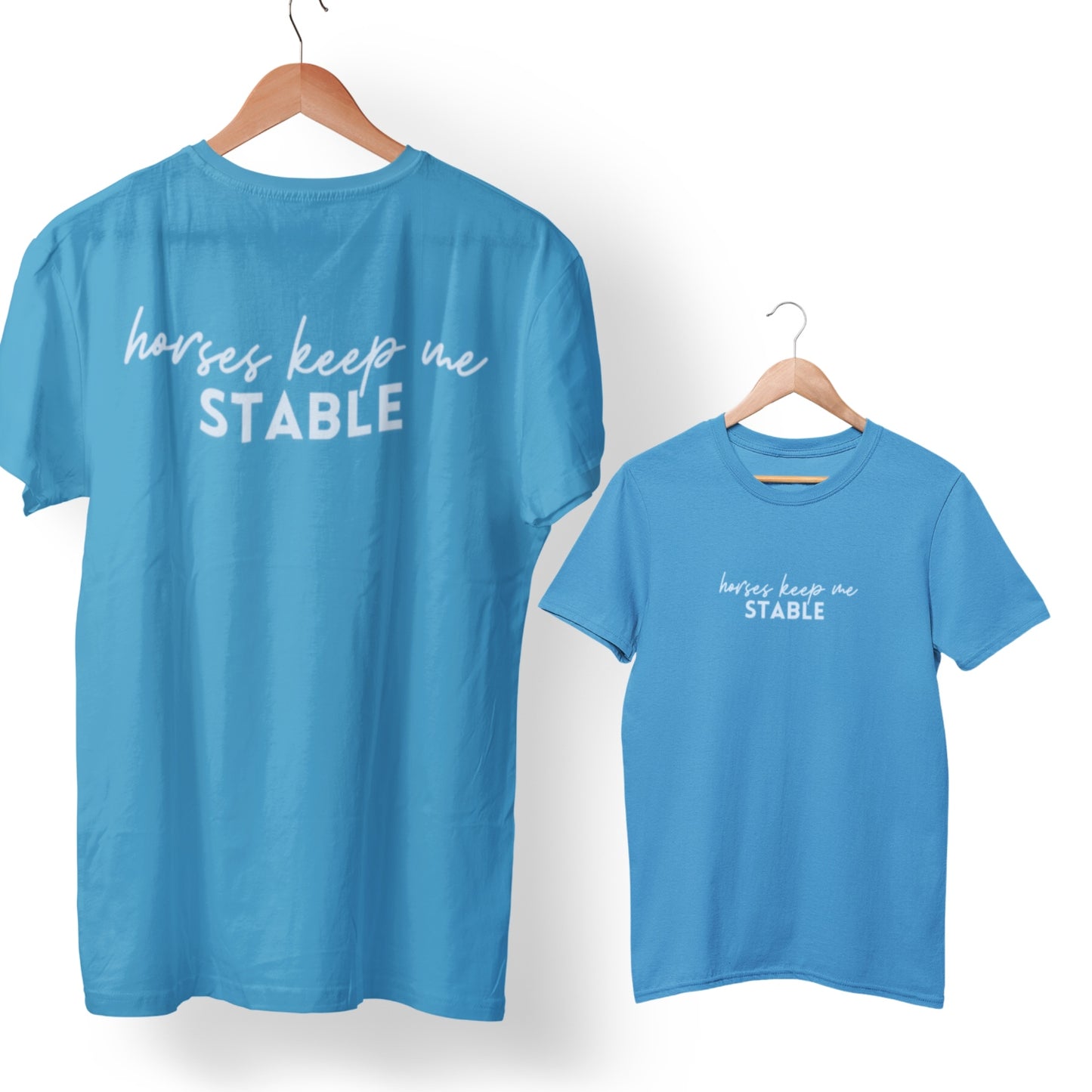 T-Shirt 'horses keep me stable' Pferdeshirt