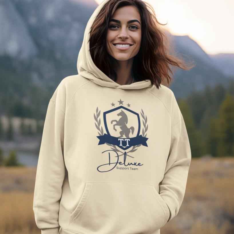 Unisex Hoodie 'TT Deluxe, Support Team' Reitturnier Edition
