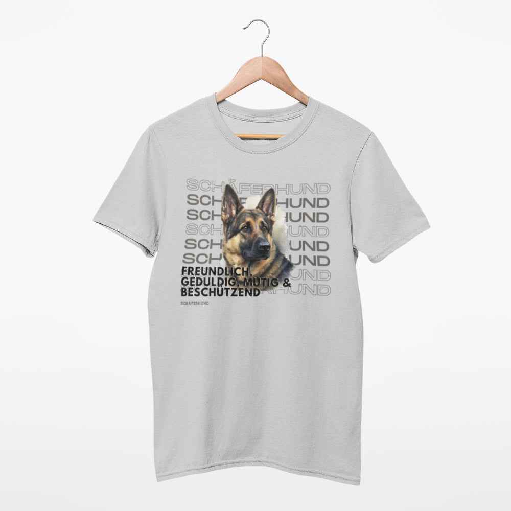 Unisex Shirt, "Schäferhund" Motiv-Shirt Hunderasse
