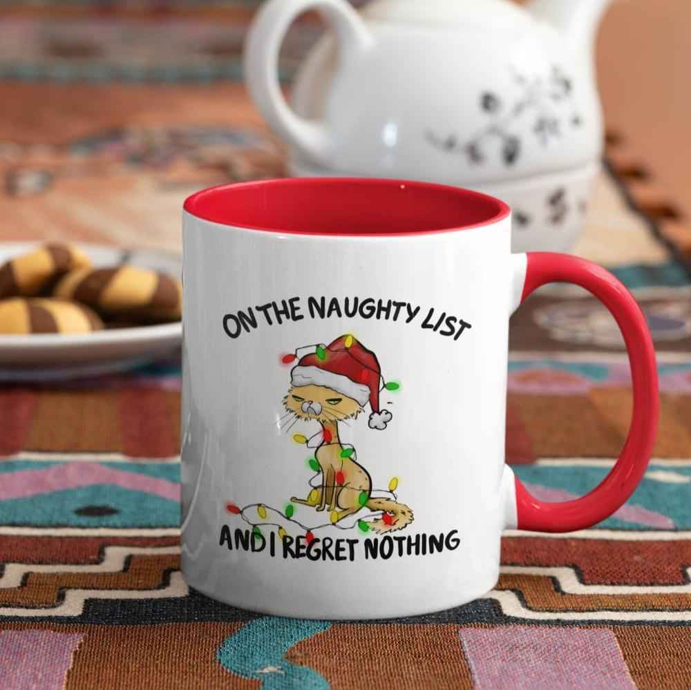 Lustige Weihnachtstasse, Katzenmotive