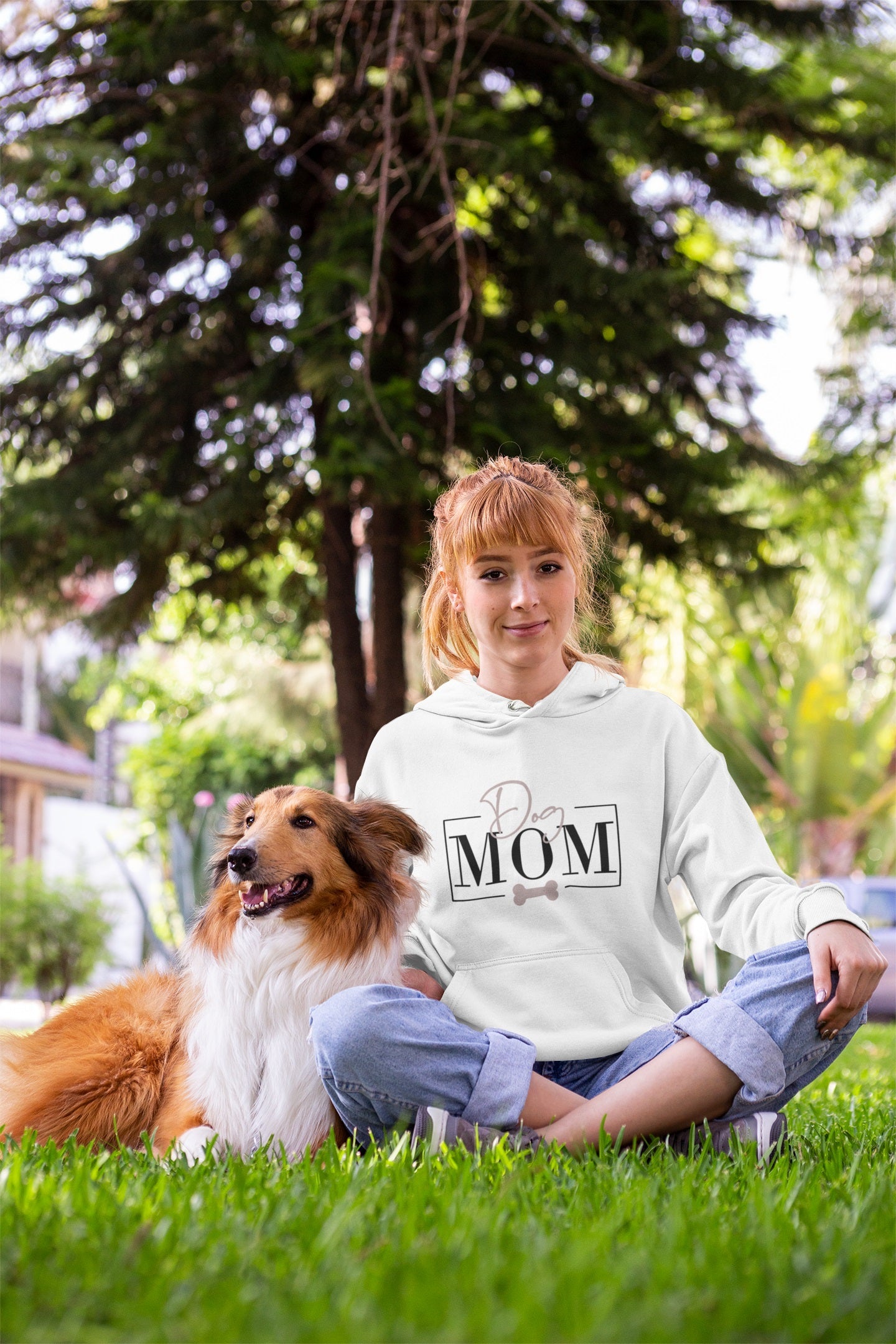 Hoodie Dog MOM, liebevolles Hundedesign