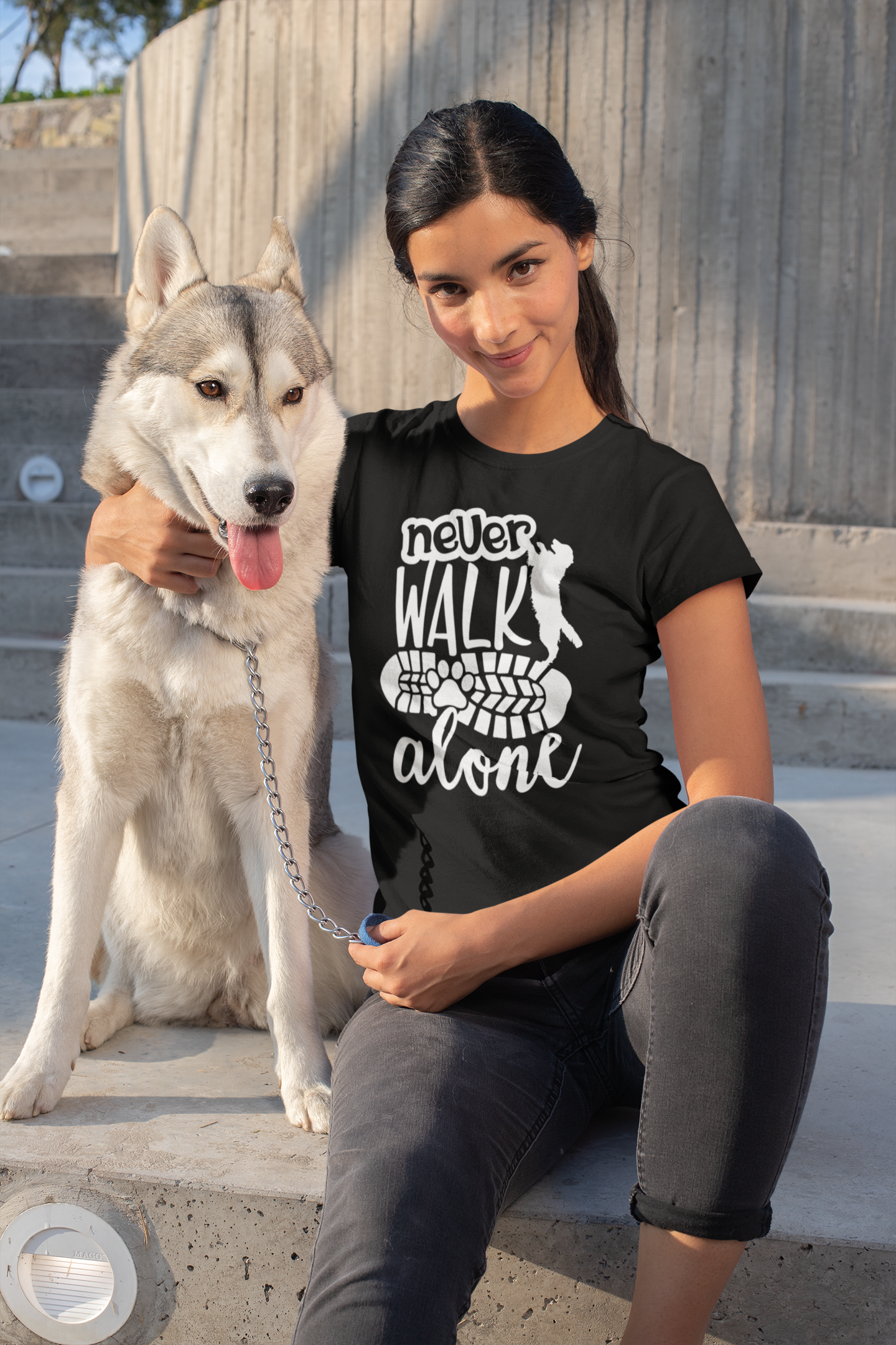 Damen T-Shirts Hundeliebe mit verschiedenen Hundemotiven, hochwertige super softe  Baumwollshirt mit tierischen Designs.