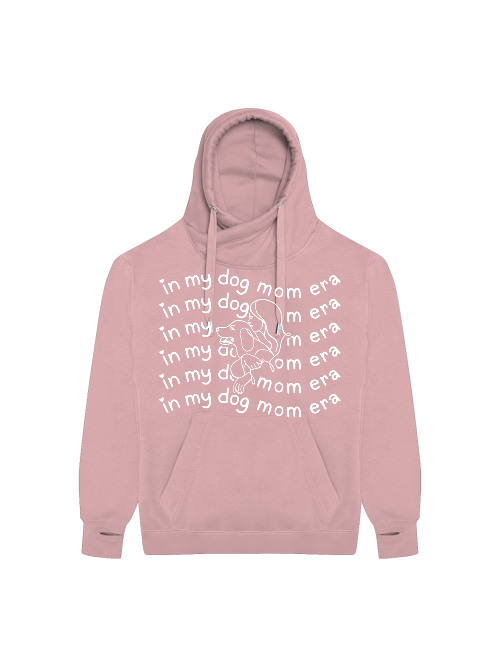 Crossneck Hoodie "in my dog mom era" Hundemotiv