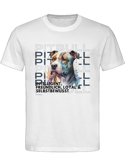 Pitbull Rasseportrait, Unisex T-Shirt