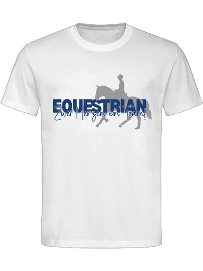 Equestrian Shirt, Zwei Herzen, ein Team! Unisex