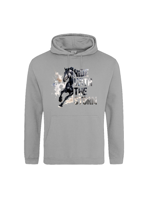 Pferdepullover "ride with the storm" Unisex Hoodie