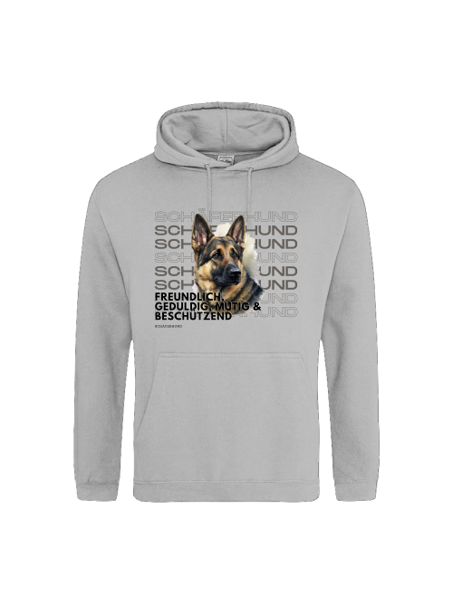 Schäferhund Rasseportrait, Unisex Hoodie