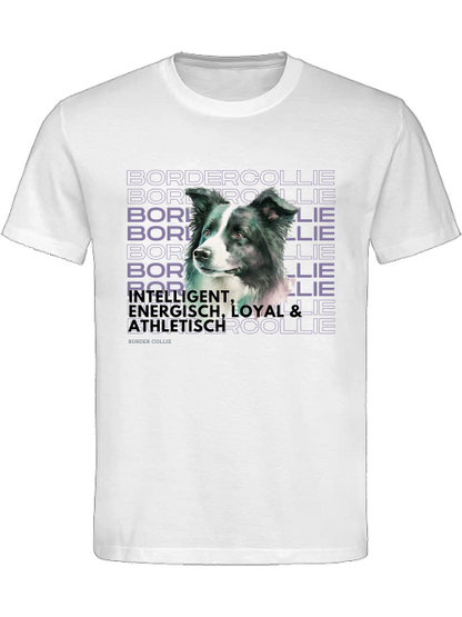 Unisex T-Shirt; Border Collie Rasseportrait