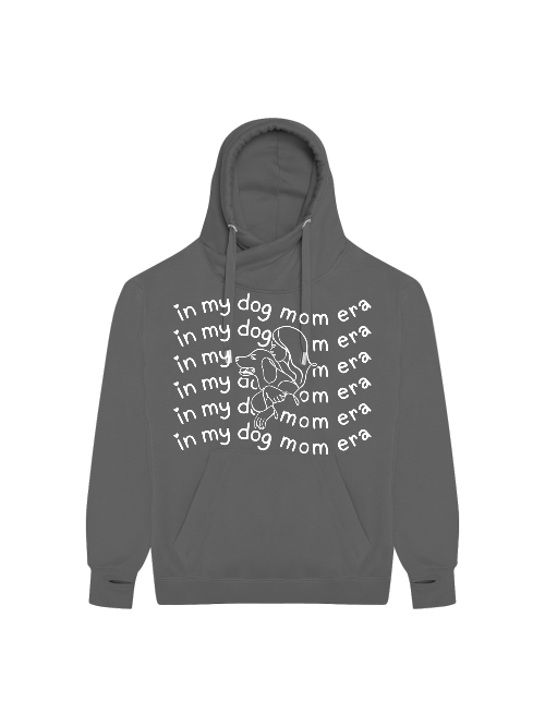 Crossneck Hoodie "in my dog mom era" Hundemotiv