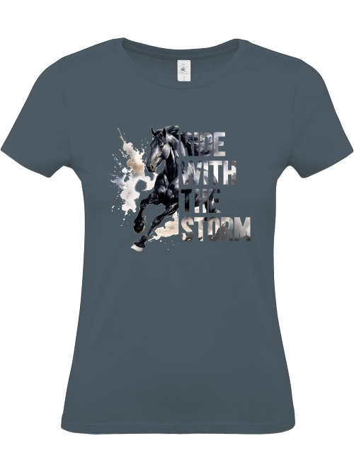 Damenshirt "ride with the storm" Reitshirt