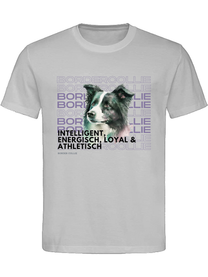 Unisex T-Shirt; Border Collie Rasseportrait