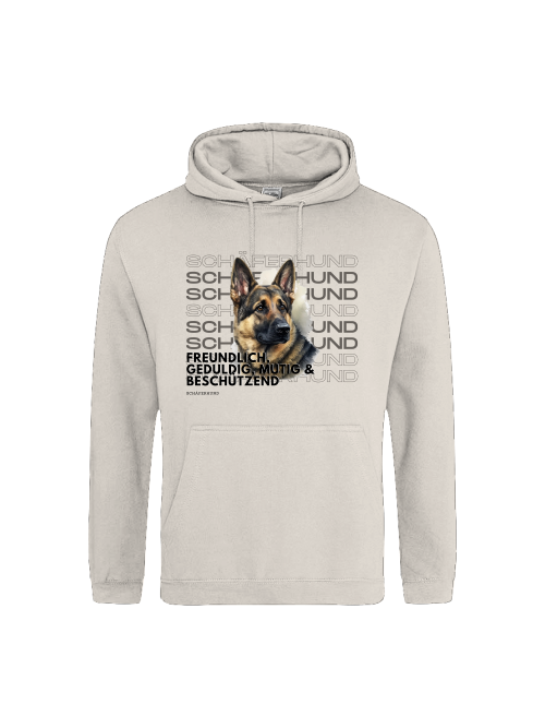 Schäferhund Rasseportrait, Unisex Hoodie