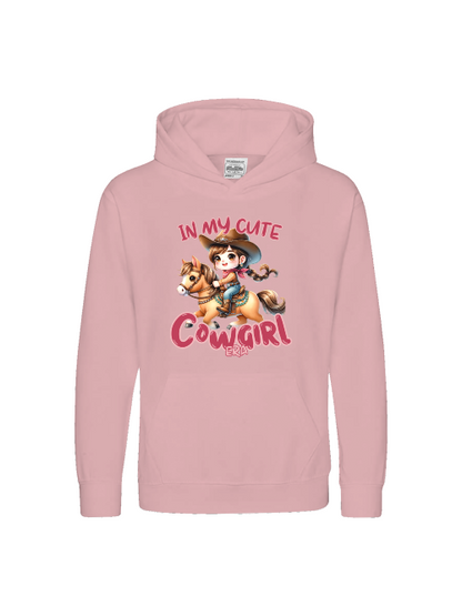 Kinder Hoodie "in my cute Cowgirl Era" Mädchen Pullover Pferde