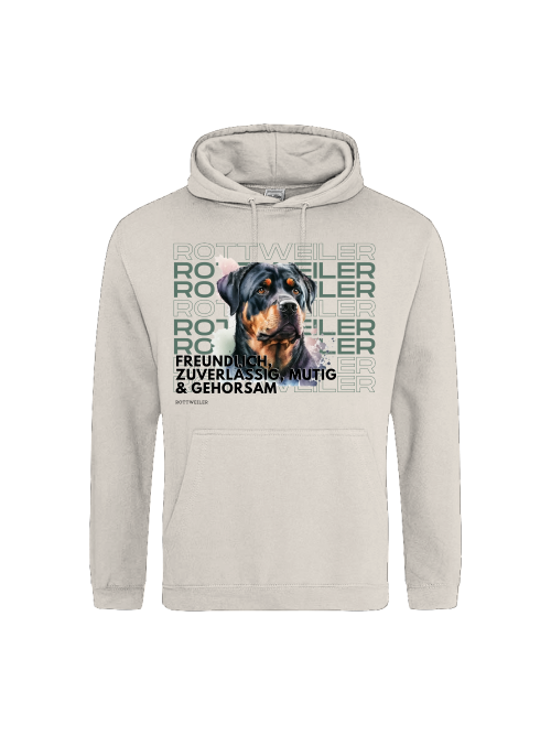 Unisex Hoodie, Rottweiler Rasseportrait