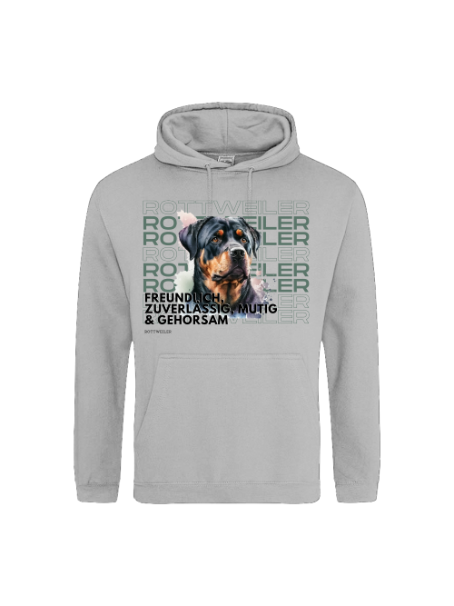 Unisex Hoodie, Rottweiler Rasseportrait