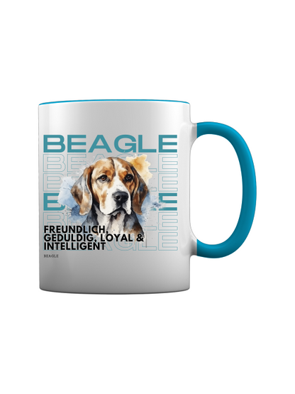 Rasseportrait Beagle, Keramiktasse