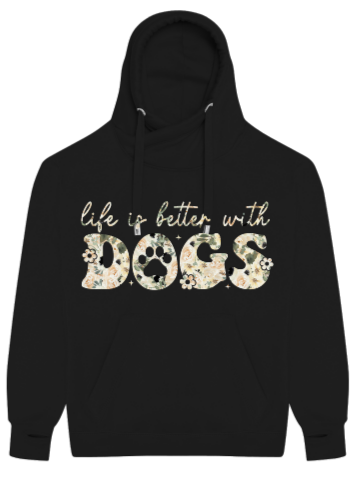 Hoodie Hundeliebe "life is better with dogs"