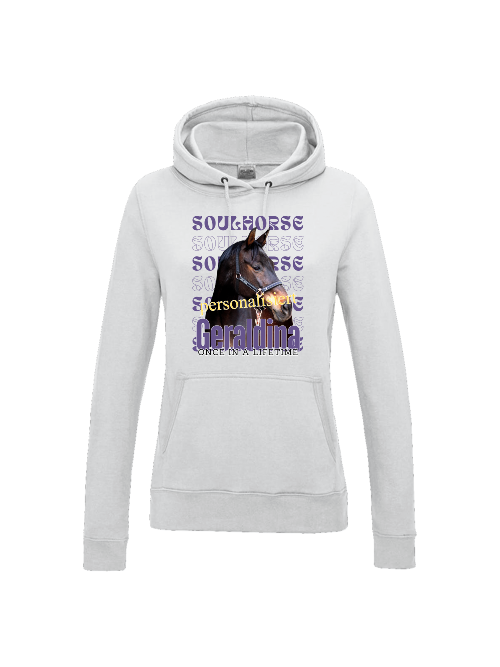 Soulhorse; personalisierter Pferde Hoodie für Frauen