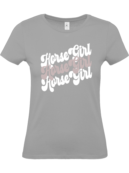 Damenshirt "Horse Girl" Retro Pferdeshirt