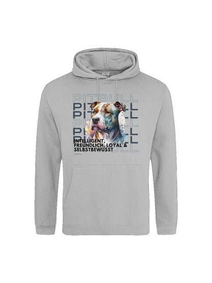 Pitbull Rasseportrait, Unisex Hoodie