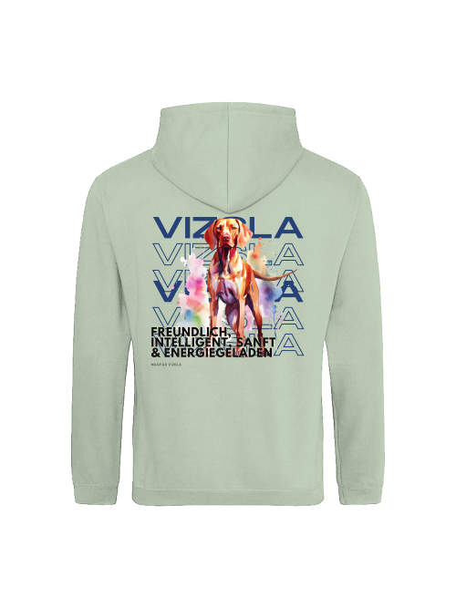 Hoodie mit Rasseportrait Magyar Vizsla, Unisex Kapuzenpulli