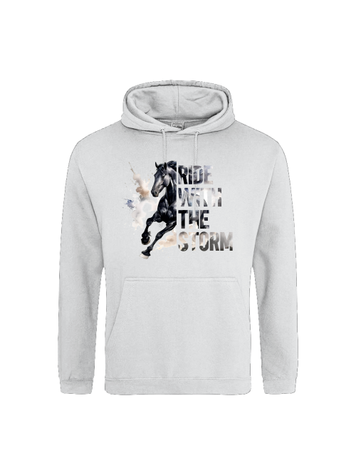 Pferdepullover "ride with the storm" Unisex Hoodie