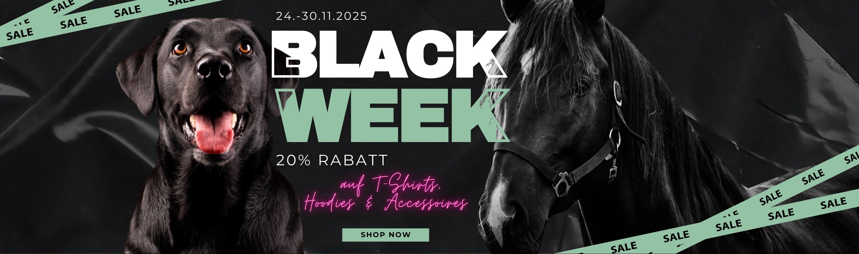 Rabattaktion bei Printcessa, Tierdruck für Tierfreunde. Vom 24.11.-30.11.2025 sparst du 20% Rabatt auf deinen Einkauf. Mindes Warenwert 30€