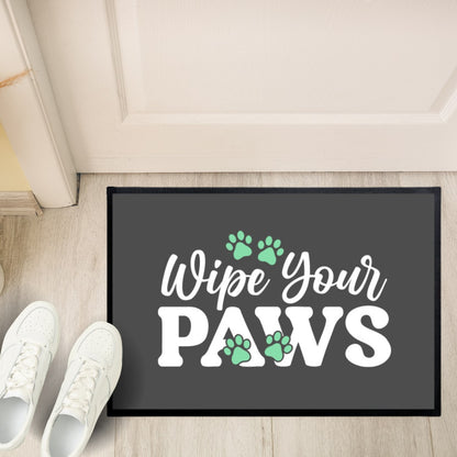 Fußmatte "wipe your paws" für Hundebesitzer