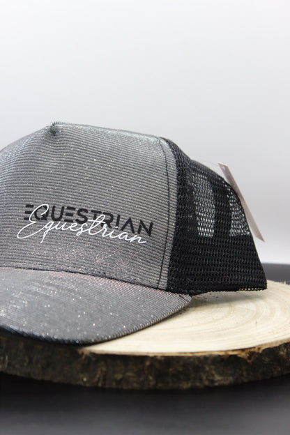 Glitzer Cap "Equestrian", Cappy für Pferdemädchen