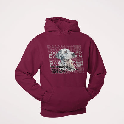 Unisex Hoodie Dalmatiner Rasseportrait