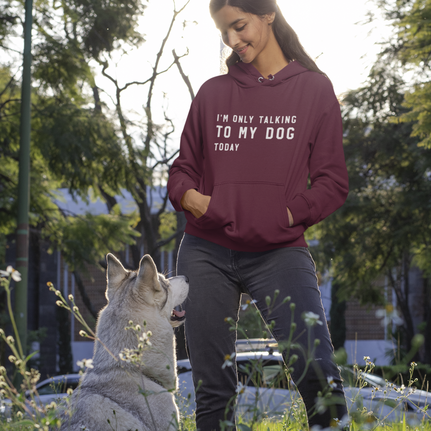 Hoodie für Hundebesitzer, Pullover Hunde, Haustierliebhaber, Hundemenschen, Gassipulli, Hundehoodie