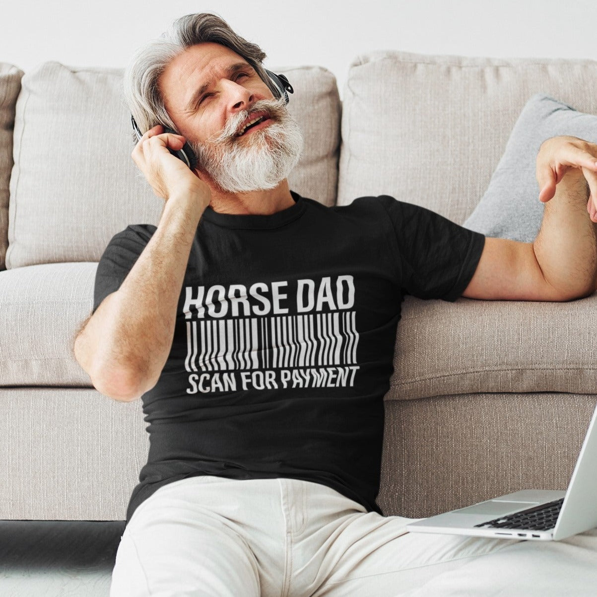 Shirt für Väter von Reiterinnen, Pferdemädchen Papa, Pferde Vater Reiter Reiterin Vatertag Geschenk Unisex T-Shirt