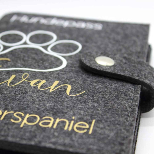 Hundepass-/Katzenpass Mappen personalisiert – Heimtierausweis individuell gestalten