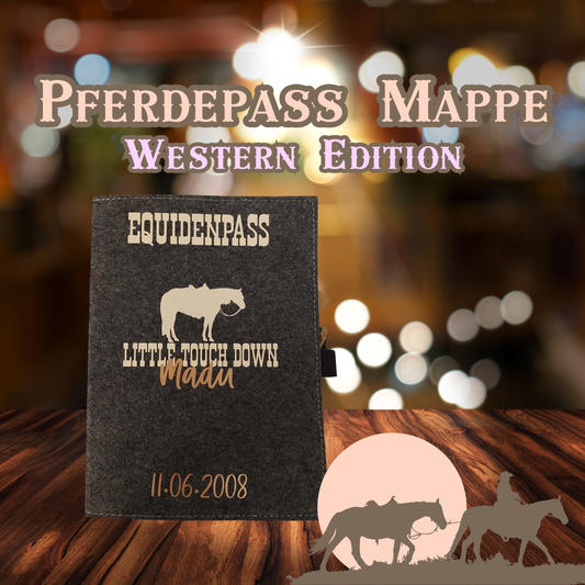 Pferdepass Mappe Westernpferd "personalisiert"