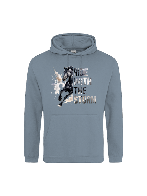 Pferdepullover "ride with the storm" Unisex Hoodie