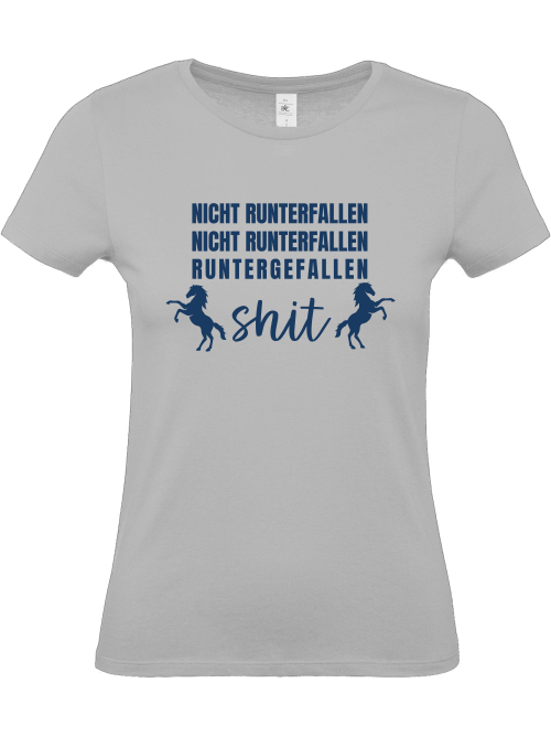 Reitershirt "nicht runterfallen" Damenshirt