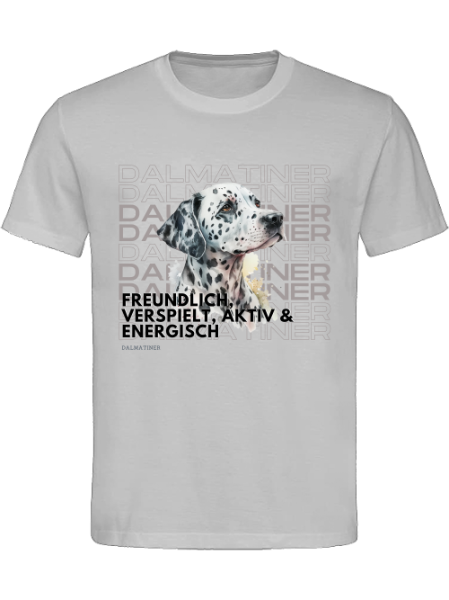 Dalmatiner Motiv Rasseportrait; T-Shirt Unisex