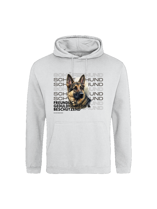 Schäferhund Rasseportrait, Unisex Hoodie