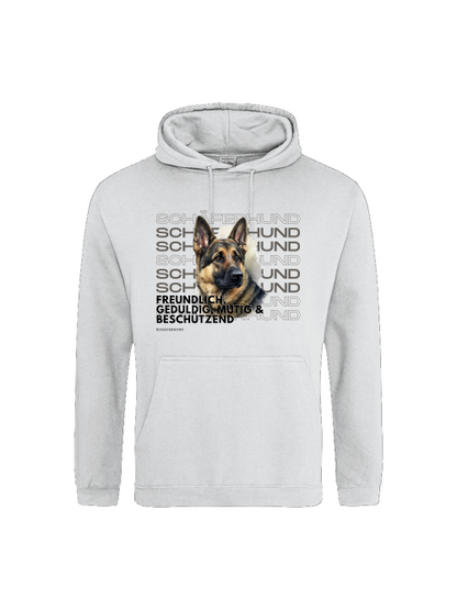 Schäferhund Rasseportrait, Unisex Hoodie