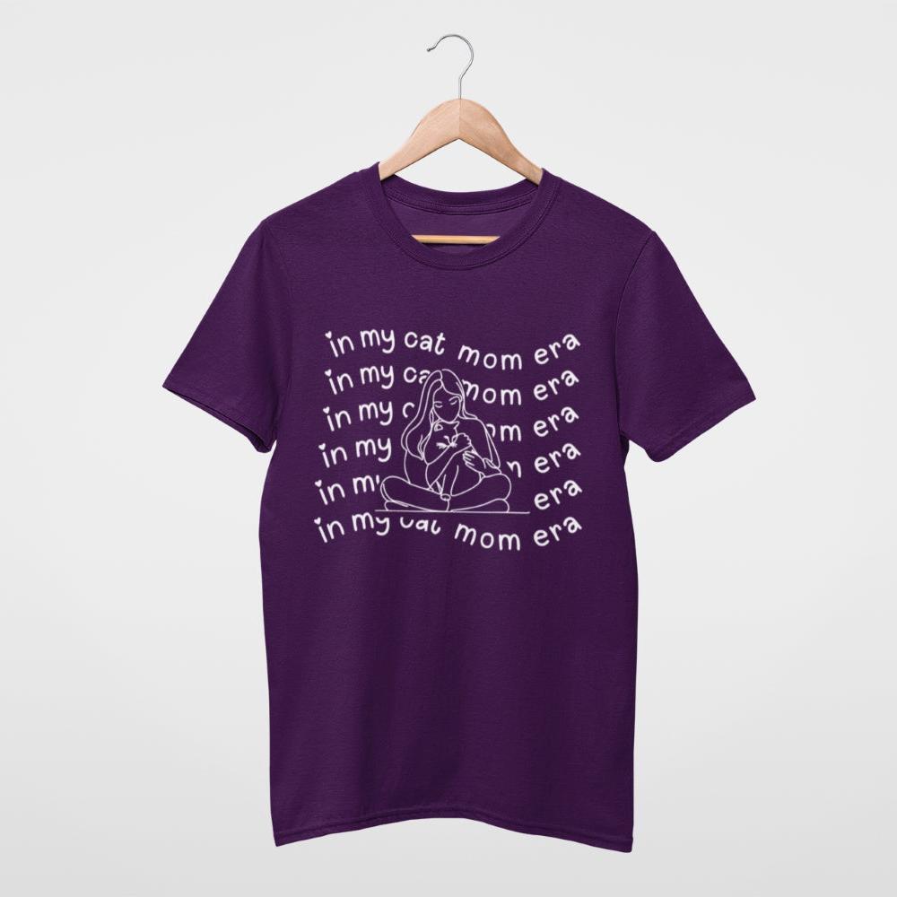 T-Shirt "in my cat mom era" für die moderne Katzenmama