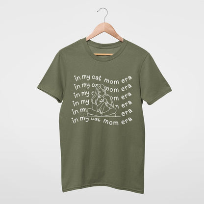 T-Shirt "in my cat mom era" für die moderne Katzenmama