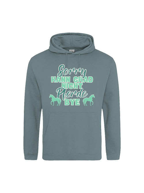 Hoodie "sorry kann grad nicht Pferde bye" Pferdehoodie