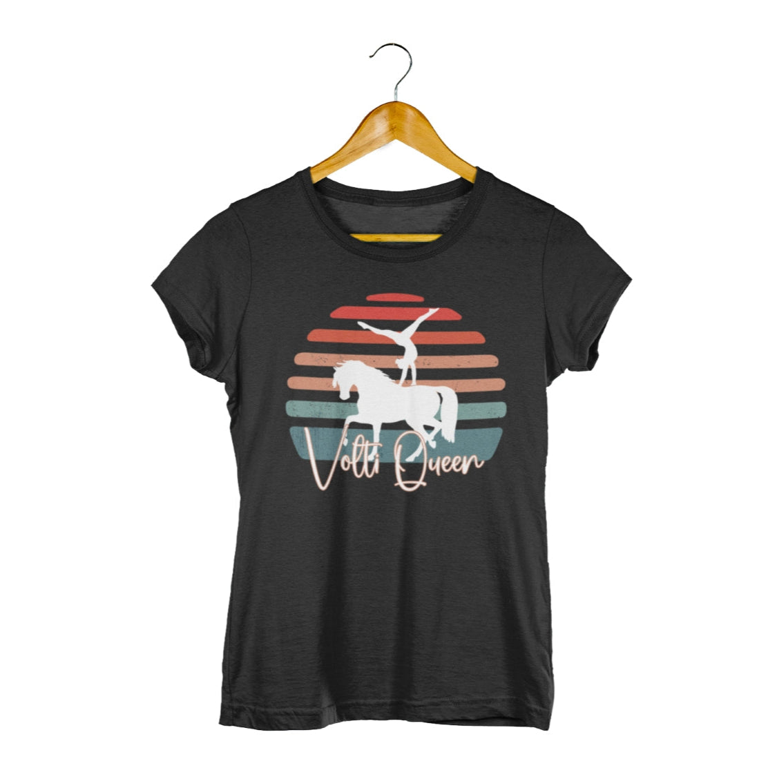 Voltishirt für Frauen, Voltigier Shirt Mädchen, Voltigier T-Shirt Damen, Pferde T-Shirt, T-Shirt für Voltigiererinnen, Voltiqueen Shirt, Pferdeliebhaberinnen, Reitsport T-Shirt, Geschenk für Voltigiererinnen.